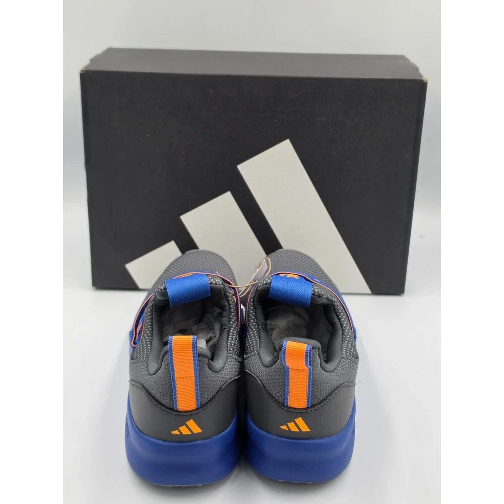Adidas Lite Racer Adapt 7.0 K Kids 6Y Women’s 7.5 Grey Blue Orange JI1205 NIB